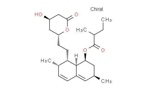 CAS No. 237073-61-9, (1S,3R,7S,8S,8aR)-8-(2-((2R,4R)-4-Hydroxy-6-oxotetrahydro-2H-pyran-2-yl)ethyl)-3,7-dimethyl-1,2,3,7,8,8a-hexahydronaphthalen-1-yl 2-methylbutanoate