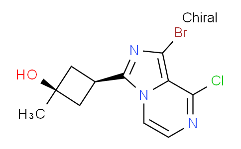 CAS No. 936901-74-5, (1S,3s)-3-(1-bromo-8-chloroimidazo[1,5-a]pyrazin-3-yl)-1-methylcyclobutanol
