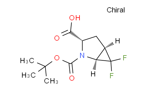 CAS No. 1400990-36-4, (1S,3S,5R)-2-(tert-Butoxycarbonyl)-6,6-difluoro-2-azabicyclo[3.1.0]hexane-3-carboxylic acid