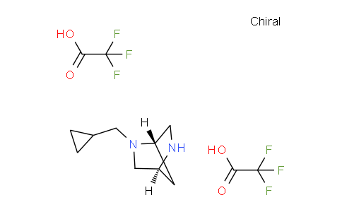 CAS No. 1208075-35-7, (1S,4S)-2-Cyclopropylmethyl-2,5-diaza-bicyclo[2.2.1]heptane di-trifluoroacetic acid