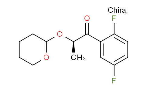 CAS No. 241479-69-6, (2R)-1-(2,5-Difluorophenyl)-2-((tetrahydro-2H-pyran-2-yl)oxy)propan-1-one