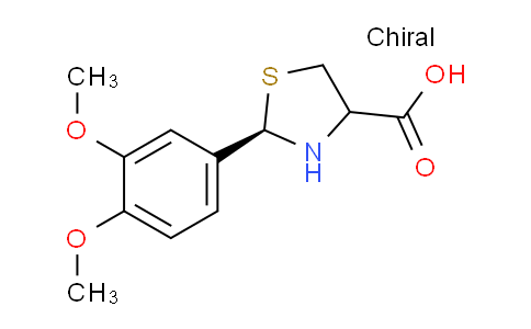 CAS No. 414889-58-0, (2R)-2-(3,4-Dimethoxyphenyl)thiazolidine-4-carboxylic acid