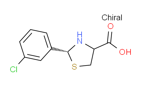 CAS No. 933484-78-7, (2R)-2-(3-Chlorophenyl)thiazolidine-4-carboxylic acid