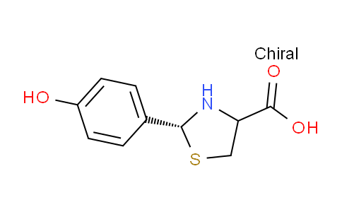 CAS No. 222404-24-2, (2R)-2-(4-Hydroxyphenyl)thiazolidine-4-carboxylic acid