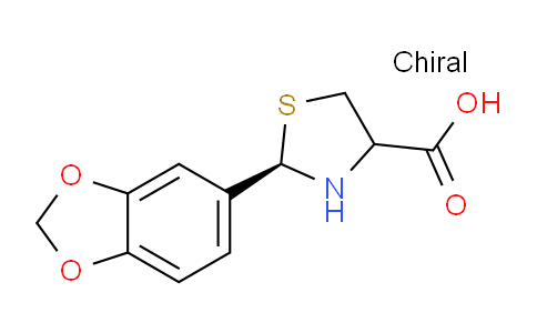 CAS No. 948052-43-5, (2R)-2-(Benzo[d][1,3]dioxol-5-yl)thiazolidine-4-carboxylic acid