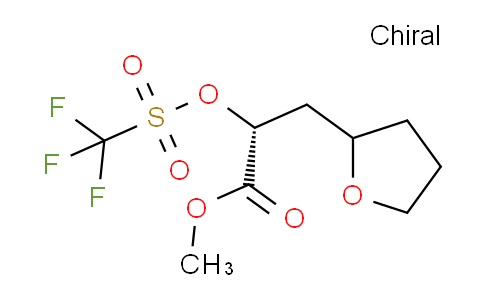 CAS No. 1215198-15-4, (2R)-Methyl 3-(tetrahydrofuran-2-yl)-2-(((trifluoromethyl)sulfonyl)oxy)propanoate