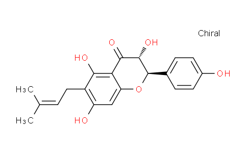 CAS No. 105377-77-3, (2R,3R)-3,5,7-Trihydroxy-2-(4-hydroxyphenyl)-6-(3-methylbut-2-en-1-yl)chroman-4-one