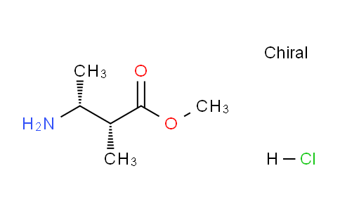 CAS No. 2576-40-1, (2R,3R)-Methyl 3-amino-2-methylbutanoate hydrochloride