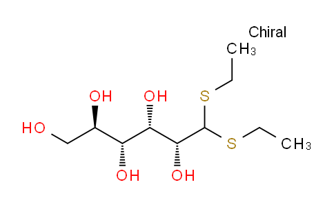 CAS No. 1941-52-2, (2R,3R,4S,5R)-6,6-Bis(ethylthio)hexane-1,2,3,4,5-pentaol