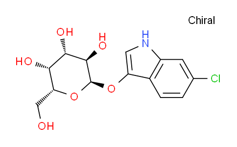CAS No. 198402-61-8, (2R,3R,4S,5R,6R)-2-((6-Chloro-1H-indol-3-yl)oxy)-6-(hydroxymethyl)tetrahydro-2H-pyran-3,4,5-triol