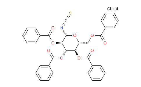 CAS No. 132413-50-4, (2R,3R,4S,5R,6R)-2-((Benzoyloxy)methyl)-6-isothiocyanatotetrahydro-2H-pyran-3,4,5-triyl tribenzoate