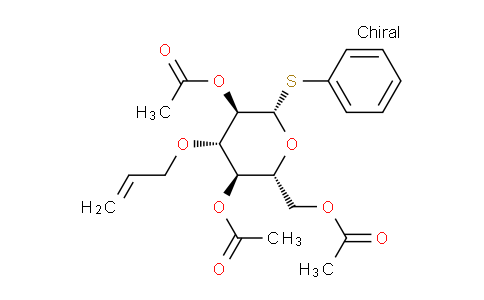 CAS No. 197005-22-4, (2R,3R,4S,5R,6S)-2-(Acetoxymethyl)-4-(allyloxy)-6-(phenylthio)tetrahydro-2H-pyran-3,5-diyl diacetate
