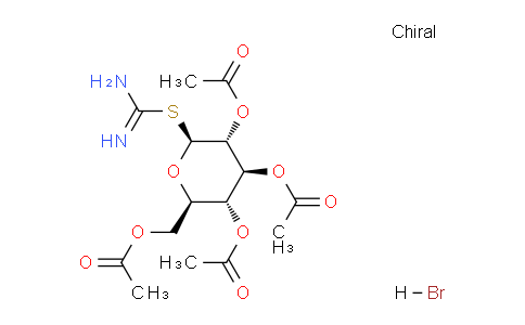 CAS No. 40591-65-9, (2R,3R,4S,5R,6S)-2-(Acetoxymethyl)-6-(carbamimidoylthio)tetrahydro-2H-pyran-3,4,5-triyl triacetate hydrobromide