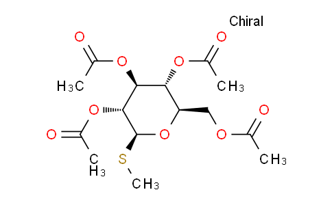 CAS No. 13350-45-3, (2R,3R,4S,5R,6S)-2-(Acetoxymethyl)-6-(methylthio)tetrahydro-2H-pyran-3,4,5-triyl triacetate