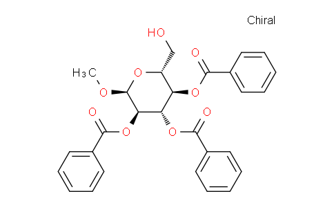 CAS No. 34234-44-1, (2R,3R,4S,5R,6S)-2-(Hydroxymethyl)-6-methoxytetrahydro-2H-pyran-3,4,5-triyl tribenzoate