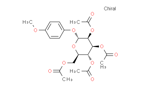 CAS No. 17042-40-9, (2R,3R,4S,5S,6R)-2-(Acetoxymethyl)-6-(4-methoxyphenoxy)tetrahydro-2H-pyran-3,4,5-triyl triacetate