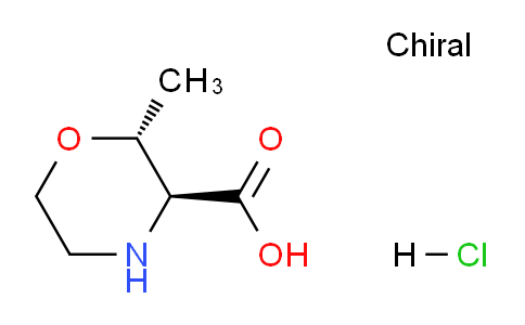 CAS No. 1808578-40-6, (2R,3S)-2-Methylmorpholine-3-carboxylic acid hydrochloride