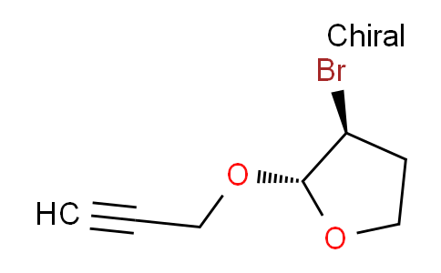 CAS No. 109789-15-3, (2R,3S)-3-Bromo-2-(prop-2-yn-1-yloxy)tetrahydrofuran