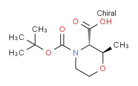 CAS No. 1807938-50-6, (2R,3S)-4-(tert-Butoxycarbonyl)-2-methylmorpholine-3-carboxylic acid