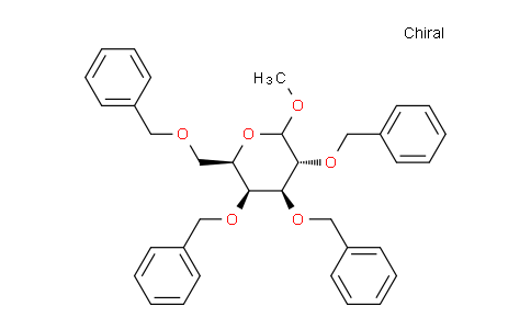 CAS No. 195827-82-8, (2R,3S,4S,5R)-3,4,5-Tris(benzyloxy)-2-((benzyloxy)methyl)-6-methoxytetrahydro-2H-pyran