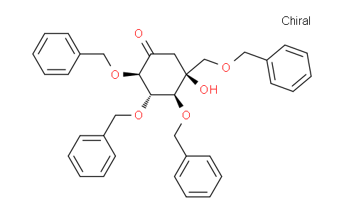 CAS No. 115250-38-9, (2R,3S,4S,5S)-2,3,4-Tris(benzyloxy)-5-((benzyloxy)methyl)-5-hydroxycyclohexanone