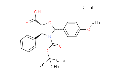 CAS No. 155396-69-3, (2R,4S,5R)-3-(tert-Butoxycarbonyl)-2-(4-methoxyphenyl)-4-phenyloxazolidine-5-carboxylic acid