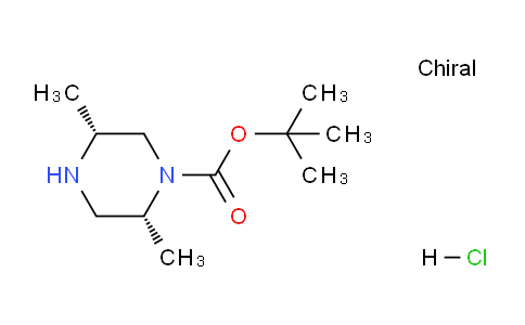 CAS No. 1700611-05-7, (2R,5R)-tert-Butyl 2,5-dimethylpiperazine-1-carboxylate hydrochloride