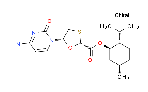 CAS No. 147027-10-9, (2R,5S)-(1R,2S,5R)-2-Isopropyl-5-methylcyclohexyl 5-(4-amino-2-oxopyrimidin-1(2H)-yl)-1,3-oxathiolane-2-carboxylate