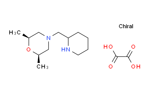 CAS No. 1212426-87-3, (2R,6S)-2,6-Dimethyl-4-(piperidin-2-ylmethyl)morpholine oxalate