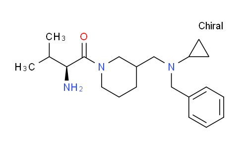 CAS No. 1354024-80-8, (2S)-2-Amino-1-(3-((benzyl(cyclopropyl)amino)methyl)piperidin-1-yl)-3-methylbutan-1-one