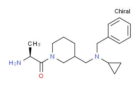 CAS No. 1354028-97-9, (2S)-2-Amino-1-(3-((benzyl(cyclopropyl)amino)methyl)piperidin-1-yl)propan-1-one