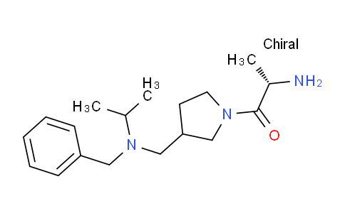 CAS No. 1354025-89-0, (2S)-2-Amino-1-(3-((benzyl(isopropyl)amino)methyl)pyrrolidin-1-yl)propan-1-one