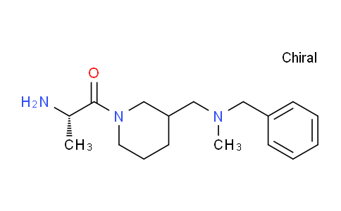 CAS No. 1354029-53-0, (2S)-2-Amino-1-(3-((benzyl(methyl)amino)methyl)piperidin-1-yl)propan-1-one