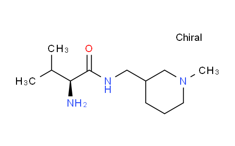CAS No. 1290200-14-4, (2S)-2-Amino-3-methyl-N-((1-methylpiperidin-3-yl)methyl)butanamide