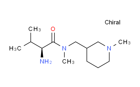 CAS No. 1354029-30-3, (2S)-2-Amino-N,3-dimethyl-N-((1-methylpiperidin-3-yl)methyl)butanamide