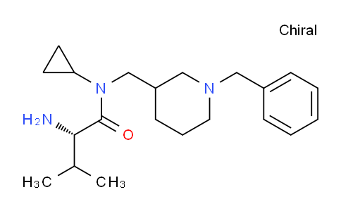 CAS No. 1354026-86-0, (2S)-2-Amino-N-((1-benzylpiperidin-3-yl)methyl)-N-cyclopropyl-3-methylbutanamide