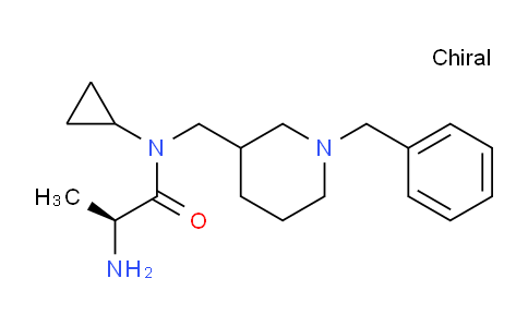CAS No. 1354032-65-7, (2S)-2-Amino-N-((1-benzylpiperidin-3-yl)methyl)-N-cyclopropylpropanamide