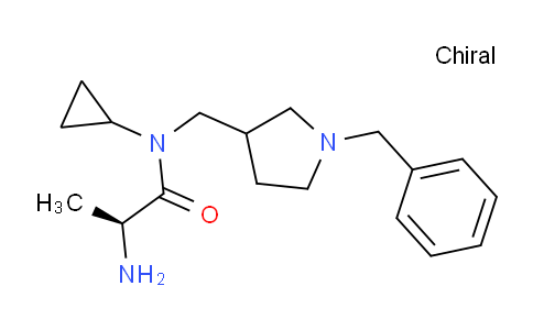 CAS No. 1354028-31-1, (2S)-2-Amino-N-((1-benzylpyrrolidin-3-yl)methyl)-N-cyclopropylpropanamide