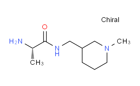 CAS No. 1290204-74-8, (2S)-2-Amino-N-((1-methylpiperidin-3-yl)methyl)propanamide
