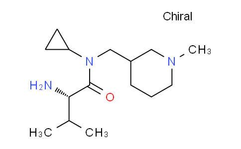 CAS No. 1354027-17-0, (2S)-2-Amino-N-cyclopropyl-3-methyl-N-((1-methylpiperidin-3-yl)methyl)butanamide