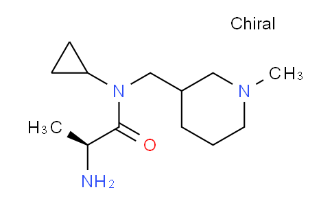 CAS No. 1354029-27-8, (2S)-2-Amino-N-cyclopropyl-N-((1-methylpiperidin-3-yl)methyl)propanamide