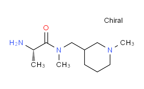 CAS No. 1354033-23-0, (2S)-2-Amino-N-methyl-N-((1-methylpiperidin-3-yl)methyl)propanamide
