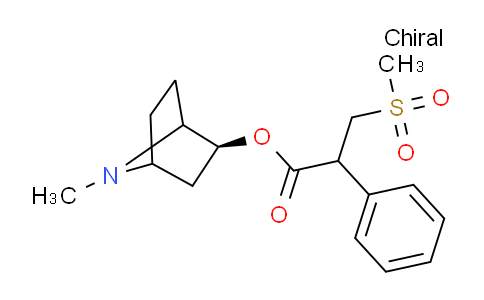 CAS No. 1313716-46-9, (2S)-7-Methyl-7-azabicyclo[2.2.1]heptan-2-yl 3-(methylsulfonyl)-2-phenylpropanoate
