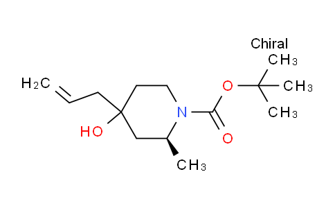 CAS No. 1401728-90-2, (2S)-tert-Butyl 4-allyl-4-hydroxy-2-methylpiperidine-1-carboxylate