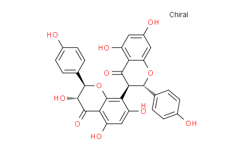 CAS No. 14736-58-4, (2S,2'R,3R,3'R)-3',5,5',7,7'-Pentahydroxy-2,2'-bis(4-hydroxyphenyl)-[3,8'-bichroman]-4,4'-dione