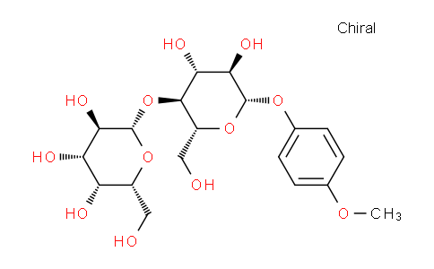 CAS No. 150412-80-9, (2S,3R,4S,5R,6R)-2-(((2R,3S,4R,5R,6S)-4,5-Dihydroxy-2-(hydroxymethyl)-6-(4-methoxyphenoxy)tetrahydro-2H-pyran-3-yl)oxy)-6-(hydroxymethyl)tetrahydro-2H-pyran-3,4,5-triol