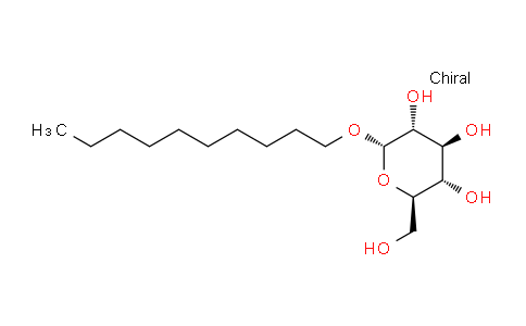 CAS No. 29781-81-5, (2S,3R,4S,5S,6R)-2-(Decyloxy)-6-(hydroxymethyl)tetrahydro-2H-pyran-3,4,5-triol
