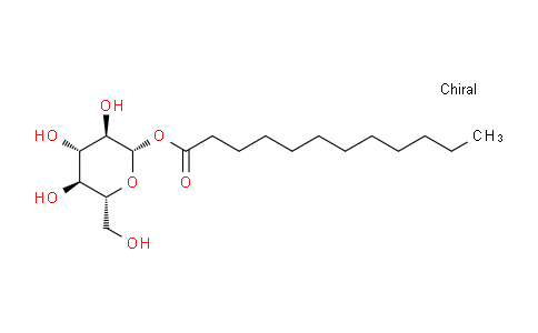 CAS No. 64395-92-2, (2S,3R,4S,5S,6R)-3,4,5-Trihydroxy-6-(hydroxymethyl)tetrahydro-2H-pyran-2-yl dodecanoate
