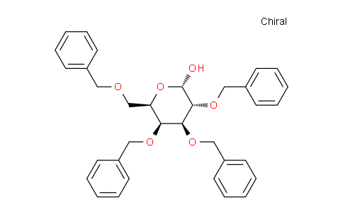 CAS No. 4291-69-4, (2S,3R,4S,5S,6R)-3,4,5-Tris(benzyloxy)-6-((benzyloxy)methyl)tetrahydro-2H-pyran-2-ol