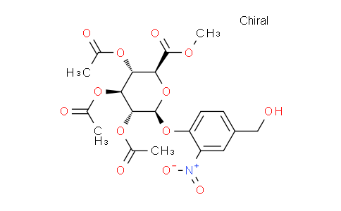 CAS No. 148579-94-6, (2S,3R,4S,5S,6S)-2-(4-(Hydroxymethyl)-2-nitrophenoxy)-6-(methoxycarbonyl)tetrahydro-2H-pyran-3,4,5-triyl triacetate